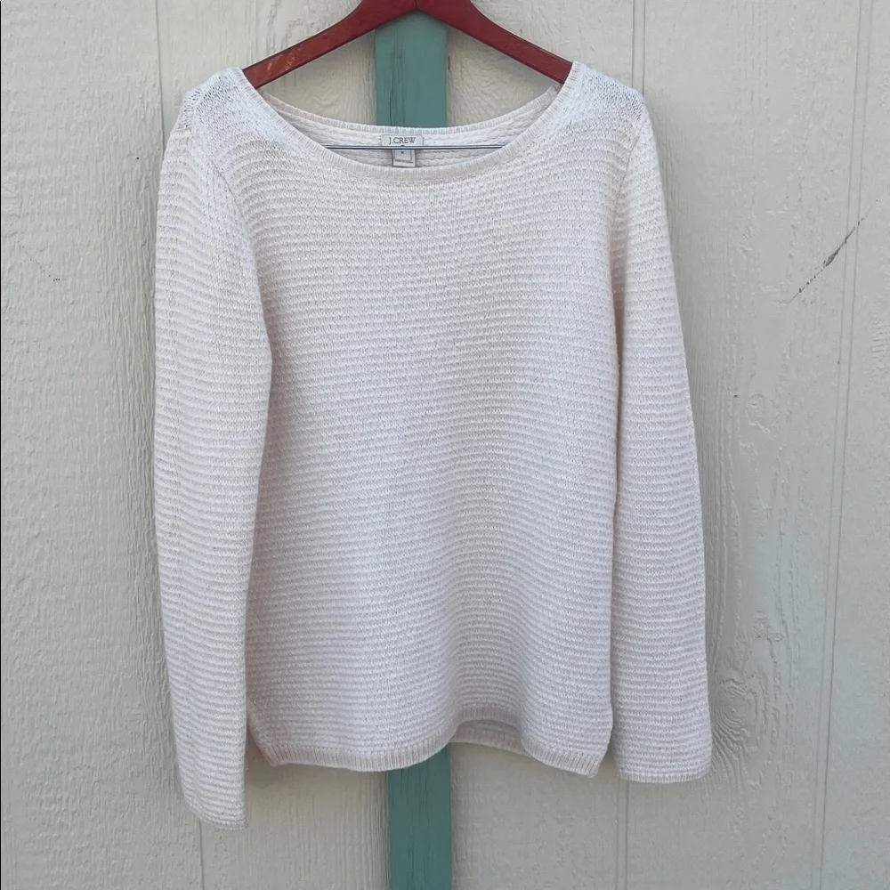J. Crew Textured Merino Wool Blend Sweater Medium